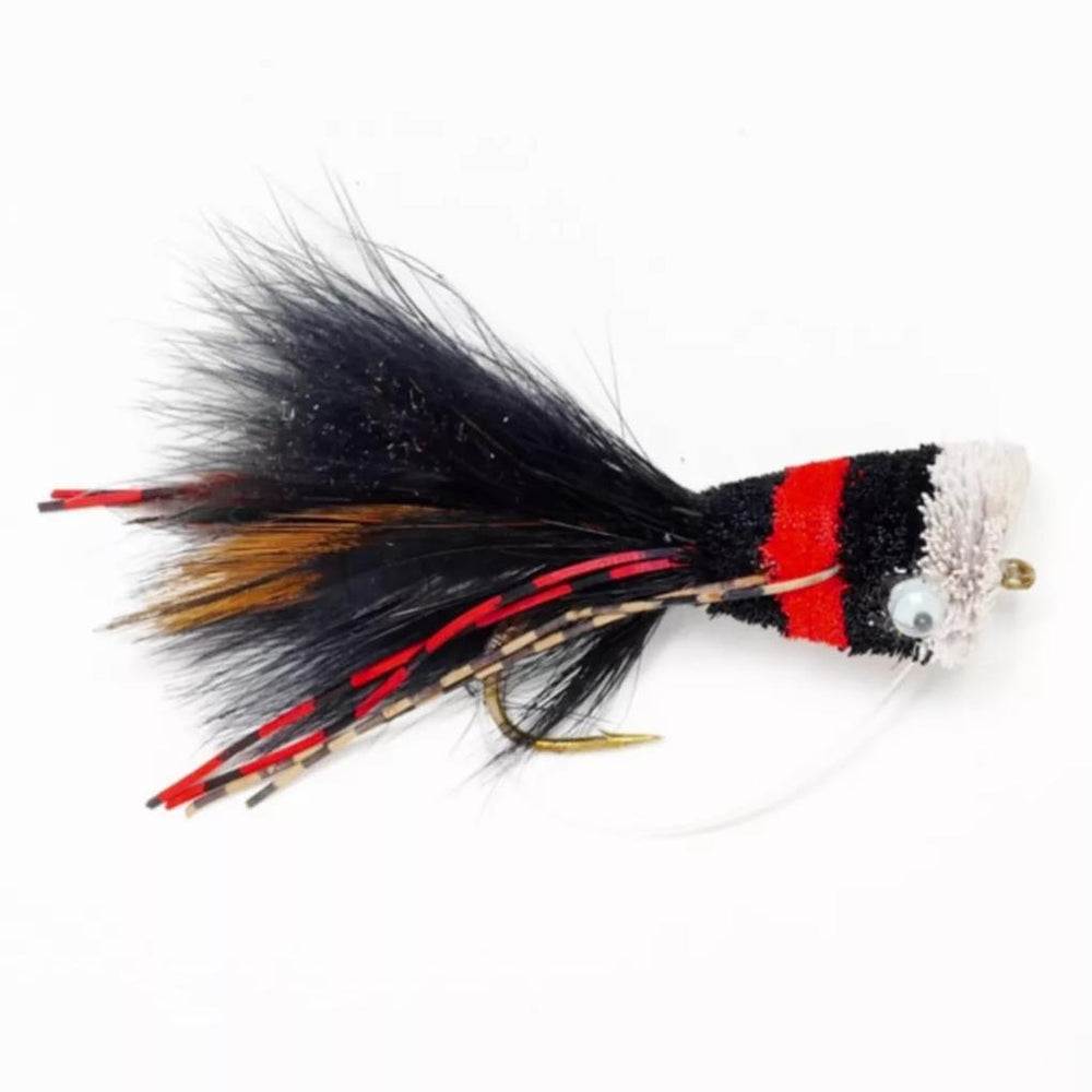 Orvis Bass & Panfish Flies | Hair Bass Bug Black/red - Fly Fishing
