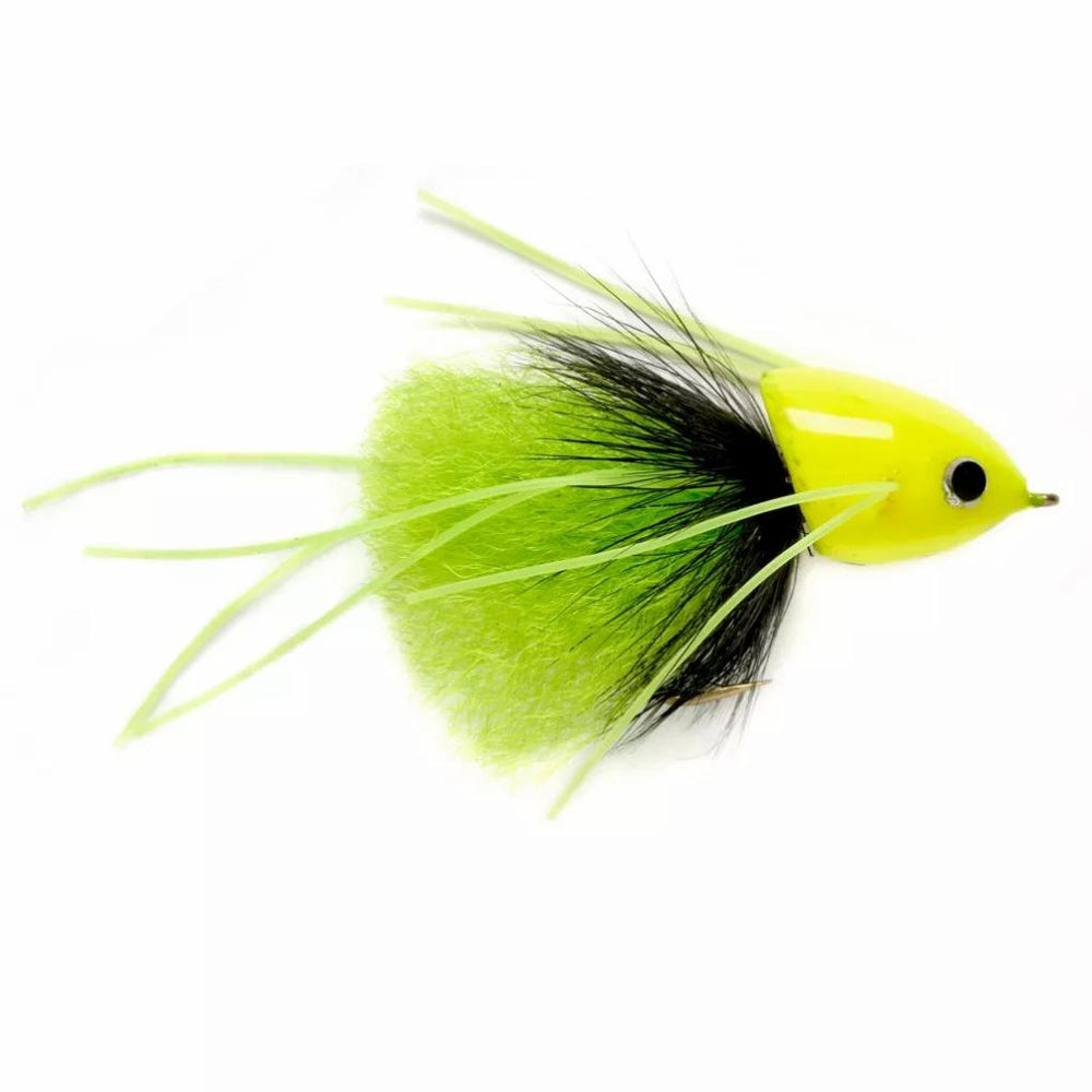 Orvis Bass & Panfish Flies | Sneaky Pete Popper Chartreuse - Fly Fishing
