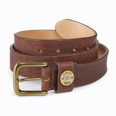 Orvis Belts | Bison Leather Shotshell Belt Brown - Men