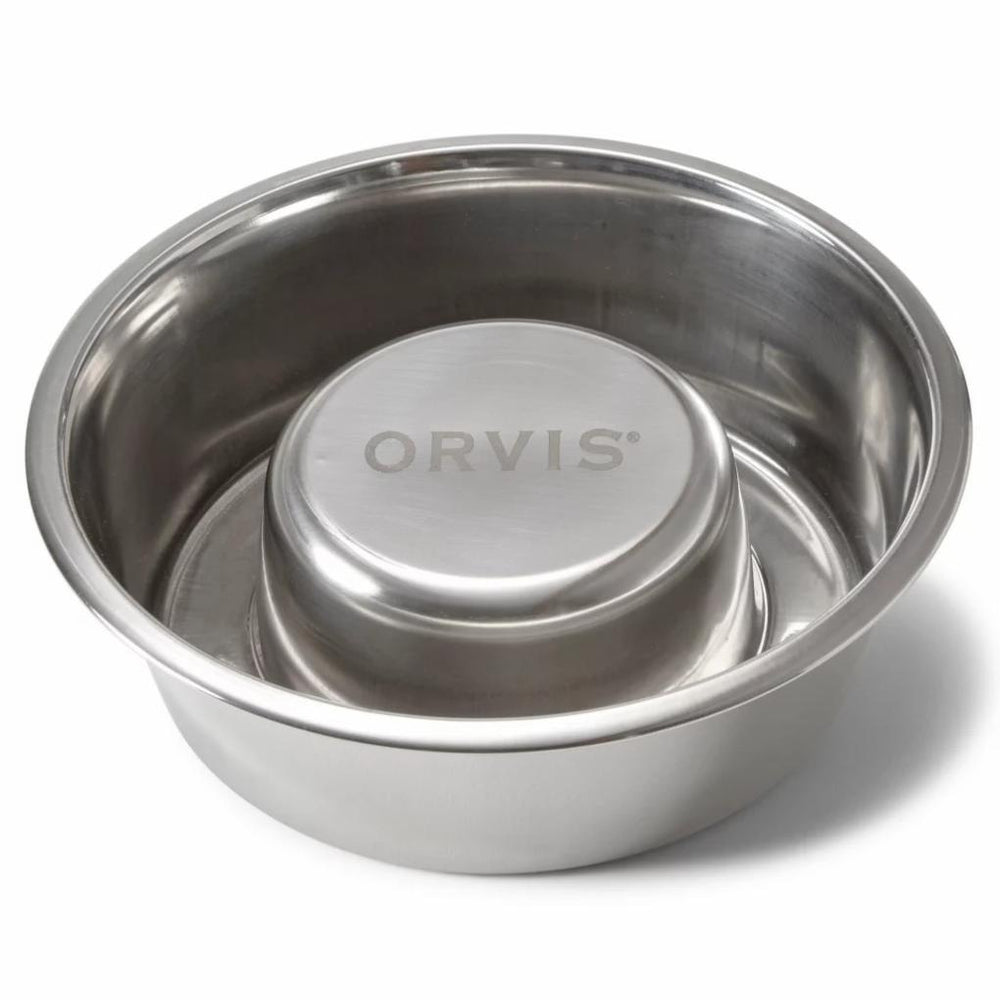 Orvis Bowls, Feeders & Food Storage | Stainless Steel Slow Feeder Bowl - Dogs