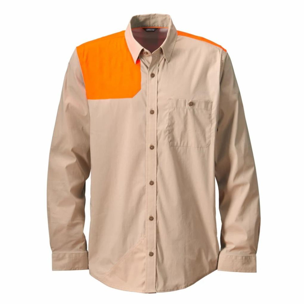 Orvis Button-Down Shirts | Men’s Featherweight Long-Sleeved Shooting Shirt Blaze Sand - Men/Hunt