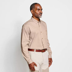 Orvis Button-Down Shirts | Men’s Featherweight Long-Sleeved Shooting Shirt Blaze Sand - Men/Hunt