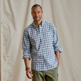 Orvis Button-Down Shirts | No-Work Long-Sleeve Shirt Blue Mist/navy - Men