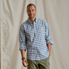 Orvis Button-Down Shirts | No-Work Long-Sleeve Shirt Blue Mist/navy - Men