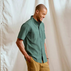 Orvis Button-Down Shirts | Open Air Caster Short-Sleeve Shirt Peacock/aloe - Men/Fly Fishing