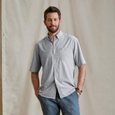 Orvis Button-Down Shirts | Out-Of-Office Comfort Stretch Short-Sleeve Shirt Carbon/white - Men