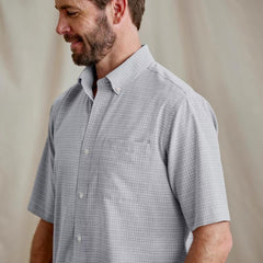 Orvis Button-Down Shirts | Out-Of-Office Comfort Stretch Short-Sleeve Shirt Carbon/white - Men
