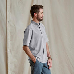 Orvis Button-Down Shirts | Out-Of-Office Comfort Stretch Short-Sleeve Shirt Carbon/white - Men