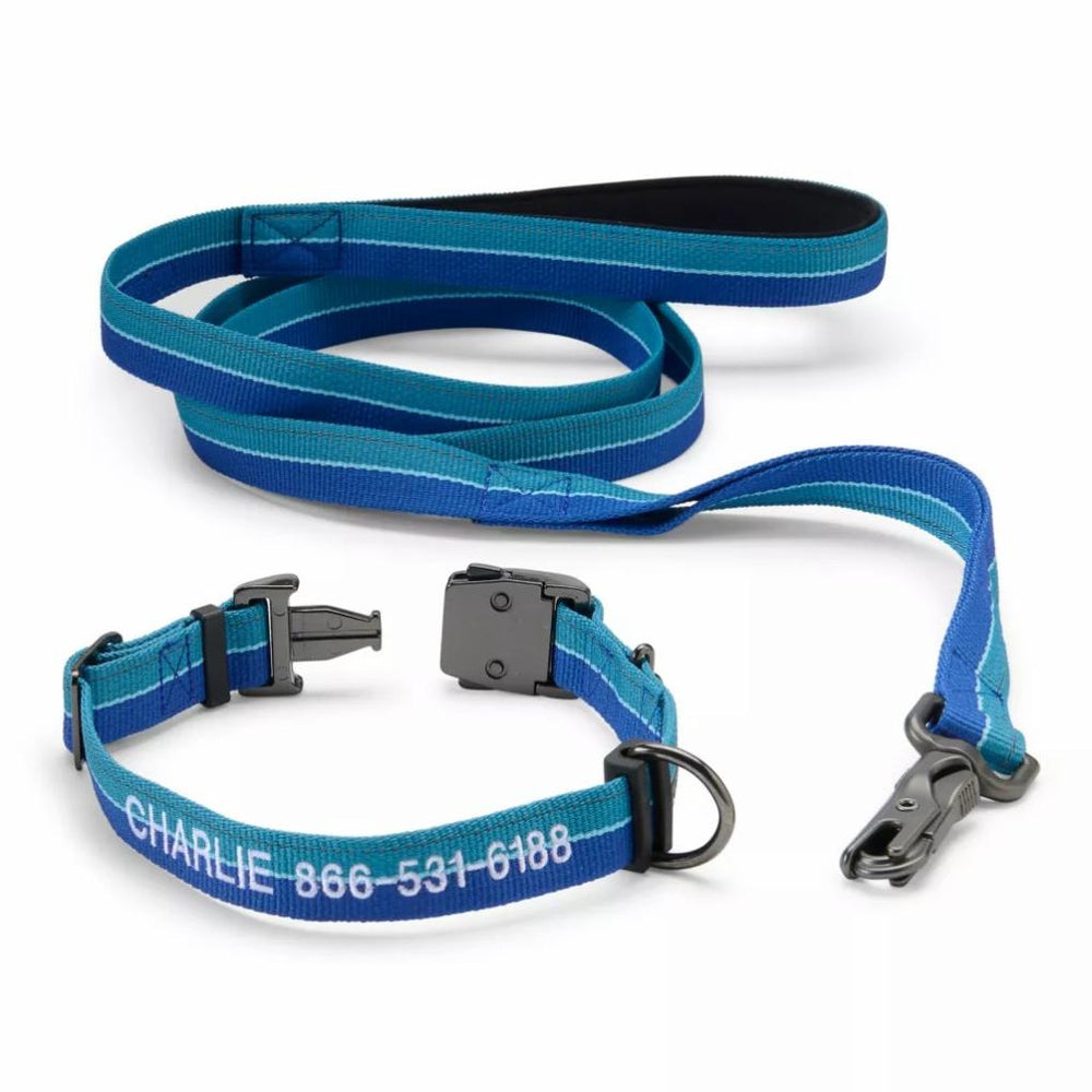 Orvis Collars | Tough Trail® Collar & Leash Bundle Blue - Dogs
