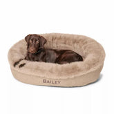 Orvis Comfortfill-Eco™ Beds | ComfortFill-Eco™ Fur Wraparound Dog Bed Khaki - Dogs