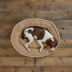 Orvis Comfortfill-Eco™ Beds | Orvis ComfortFill-Eco™ Wraparound Dog Bed With Fleece Khaki - Dogs