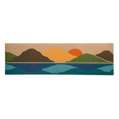 Orvis Doormats & Rugs | Neighburly Printed Doormat 2' X 6' Mountain Sun - Home Goods