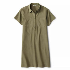 Orvis Dresses & Skorts | Classic Short-Sleeve Camp Shirt Dress Moss - Women