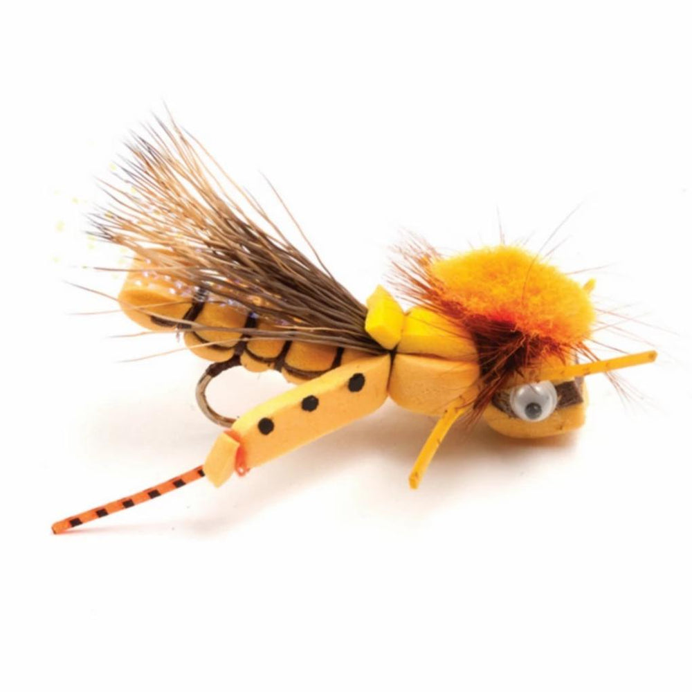 Orvis Dry Flies | Hog Caller Hopper Yellow - Fly Fishing