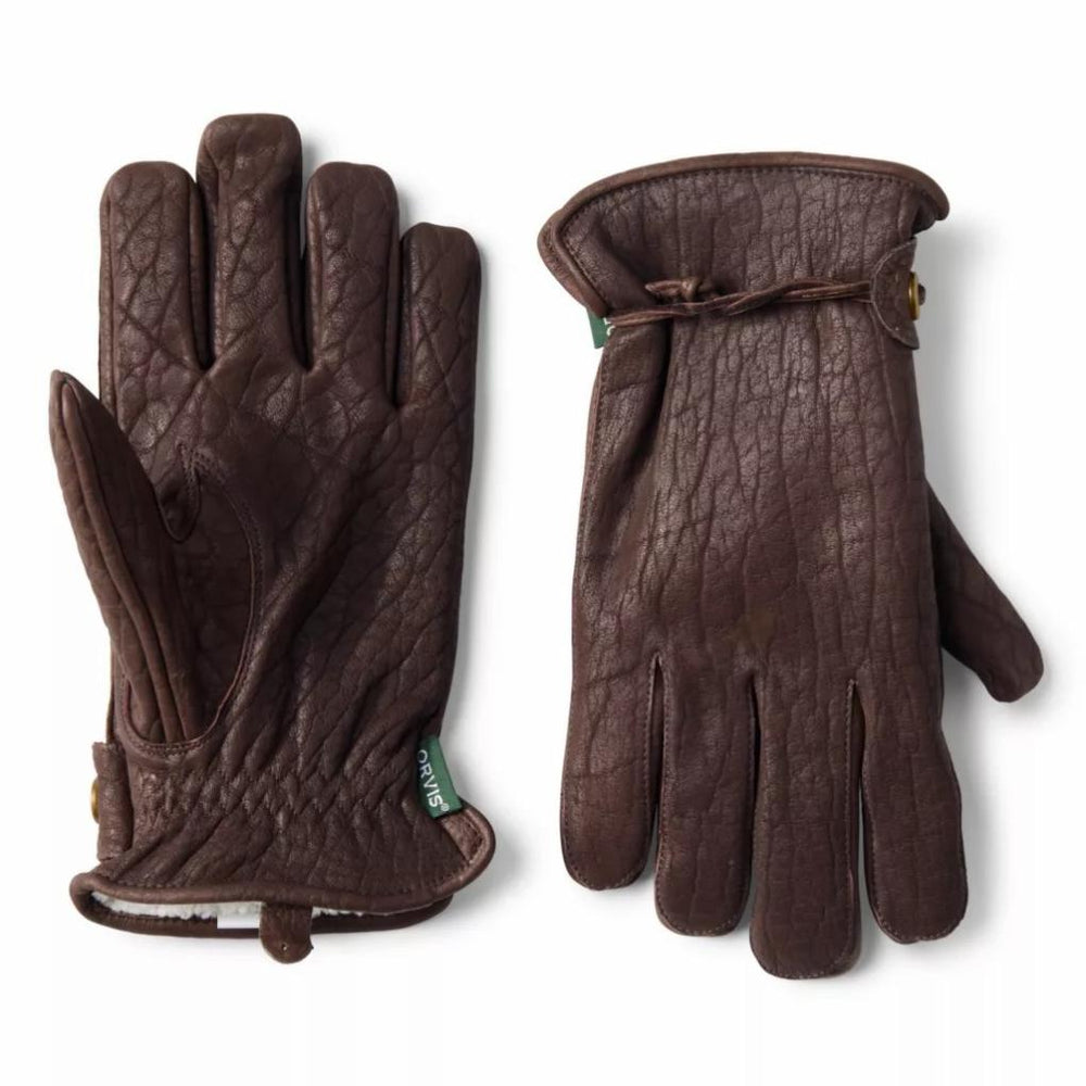 Orvis Gloves | Bison Leather Winter Gloves Brown - Men