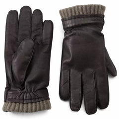 Orvis Gloves | Dorset Goatskin-and-Cashmere Gloves Dark Brown - Men