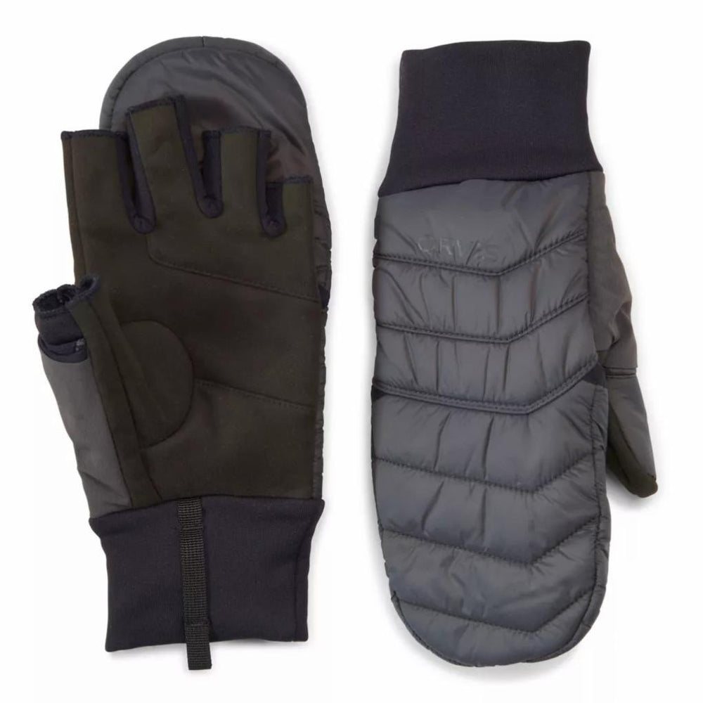 Orvis Gloves | PRO Insulated Convertible Mitts Asphalt - Men/Women/Fly Fishing