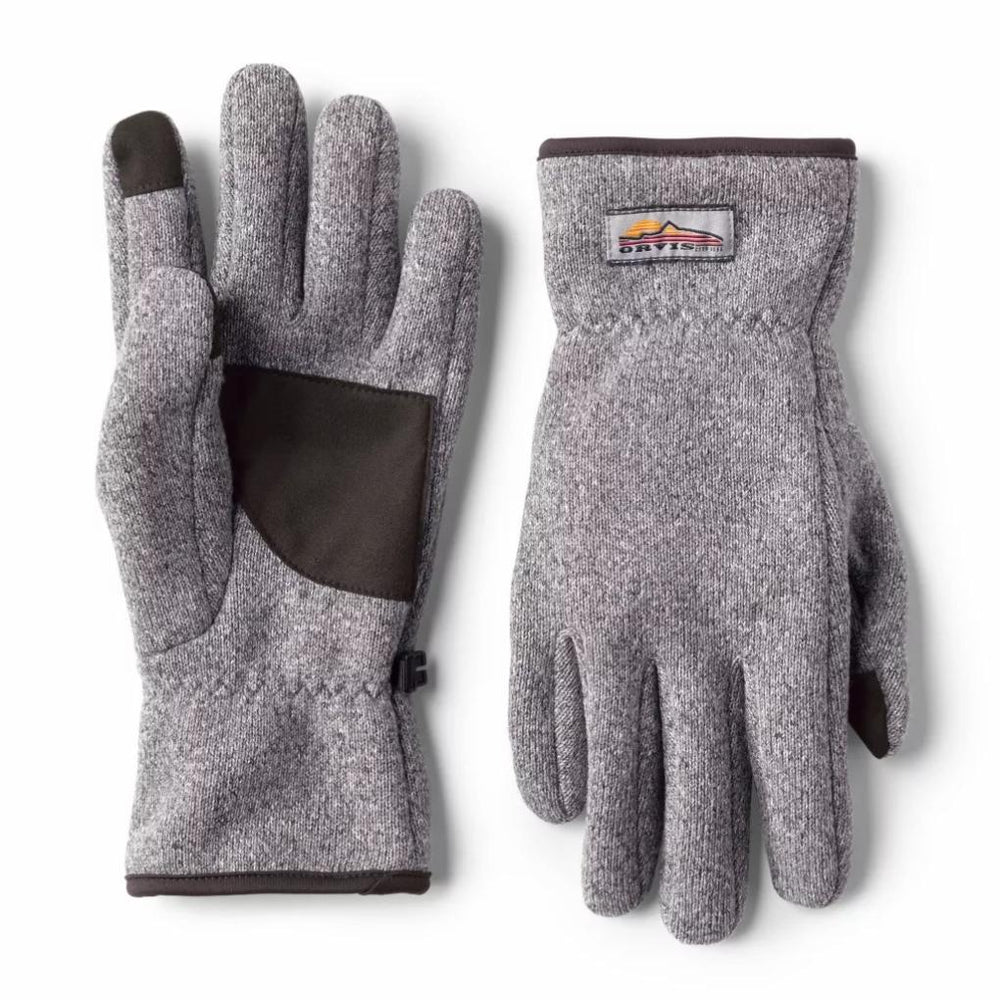Orvis Gloves | R65™ Sweater Fleece Gloves Heather Grey - Men