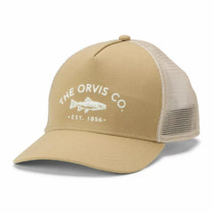 Orvis Hats | Orvis Co. Trucker Hat Khaki - Hunt/Men/Women/Fly Fishing