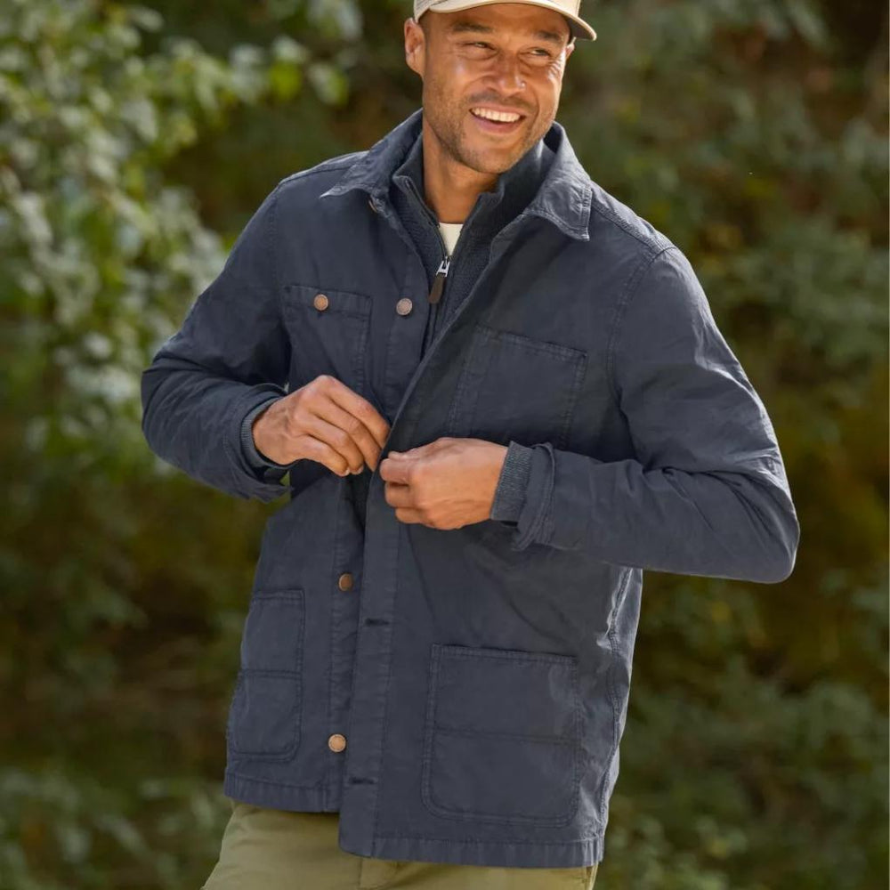Orvis Jackets | 1856 Stretch Poplin Chore Coat True Navy - Men
