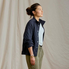Orvis Jackets | Classic Quilted Shirt Jacket True Navy Heather - Women