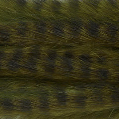 Orvis Materials | Fulling Mill Big Game Rabbit Zonkers Olive Grizzly Black Barred - Fly Fishing