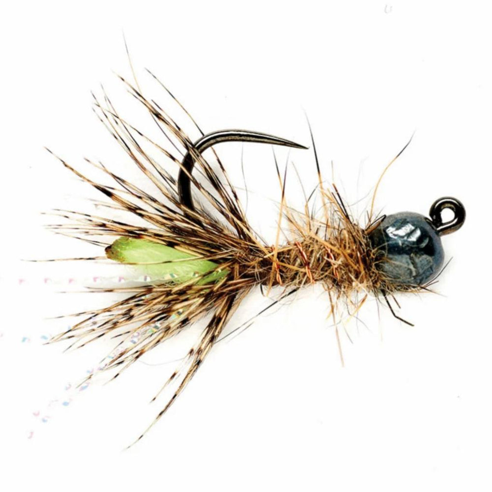 Orvis Nymphs | Tactical Peeping Caddis TH Jig Green - Fly Fishing