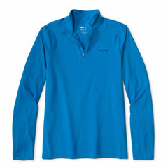 Orvis Performance Shirts | Men's Sun Defense 1/4-Zip Pacific Blue - Men/Fly Fishing