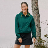 Orvis Performance Shirts | Women's Open Air Caster Full-Zip Hoodie Dark Cyan - Women/Fly Fishing