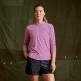 Orvis Performance Shirts | Women's Sun Defense Hoodie Lilac Stitch Leaf - Women/Fly Fishing