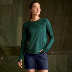 Orvis Performance Shirts | Women's Sun Defense Long-Sleeve Pullover Cyan Storm - Women/Fly Fishing