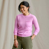 Orvis Pullover Sweaters | Featherweight Cashmere Crewneck Sweater Spring Lilac - Women