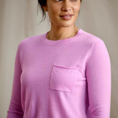Orvis Pullover Sweaters | Featherweight Cashmere Crewneck Sweater Spring Lilac - Women