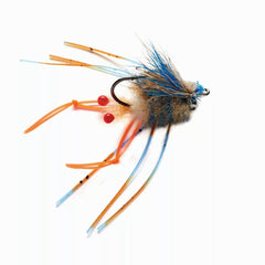 Orvis Saltwater Flies | Vlahos’ Combo Crab Blue/orange - Fly Fishing
