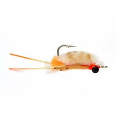 Orvis Saltwater Flies | Vlahos’ Marbled Sand Flea Tan/white - Fly Fishing