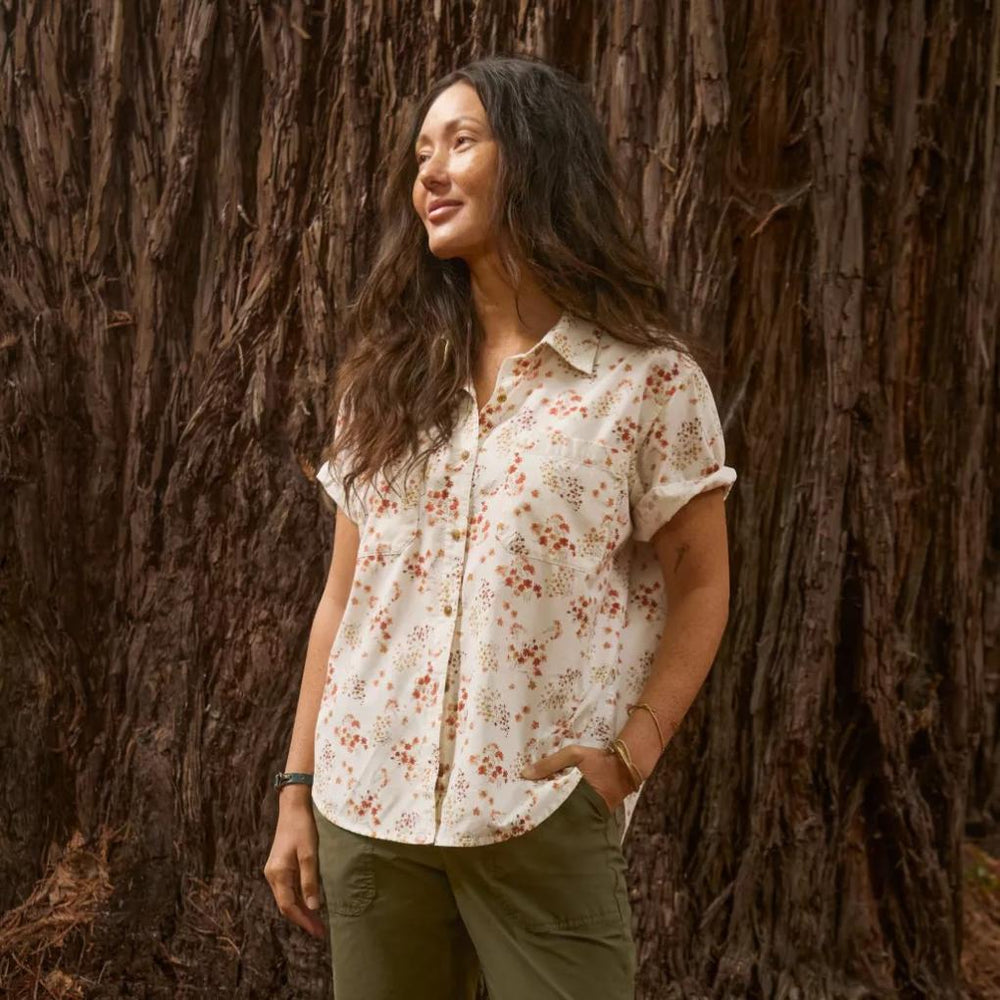Orvis Shirts & Tops | Classic Short-Sleeve Camp Shirt Snow Floating Floral - Women