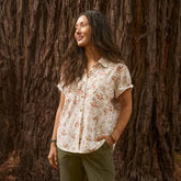 Orvis Shirts & Tops | Classic Short-Sleeve Camp Shirt Snow Floating Floral - Women