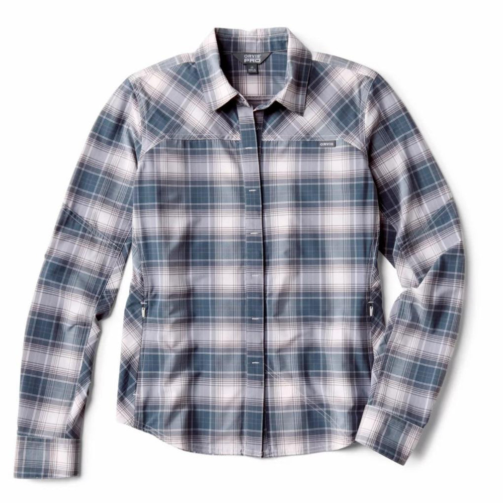 Orvis Shirts & Tops | Women’s PRO Stretch Long-Sleeve Shirt Ash Plaid - Women/Fly Fishing