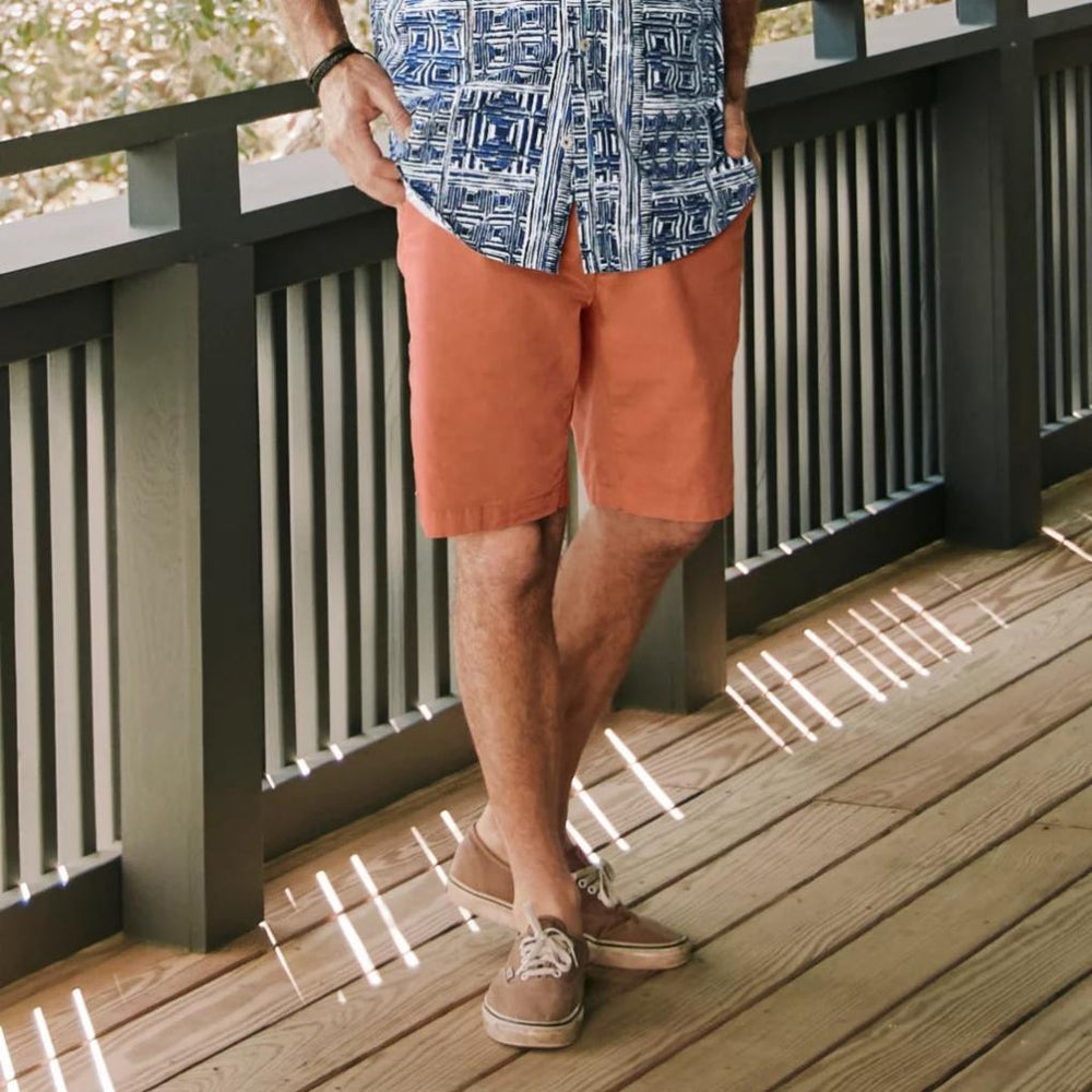 Orvis Shorts | 1856 Stretch Twill 9" Chino Shorts Red Clay - Men