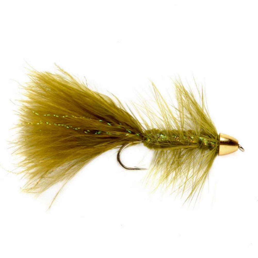 Orvis Streamer Flies | Brass Cone Head Woolly Bugger Olive - Fly Fishing
