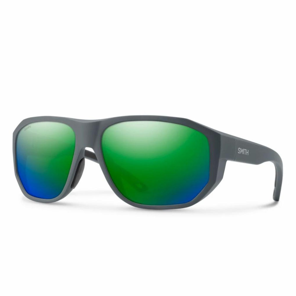 Orvis Sunglasses | Smith Outrigger Polarized Sunglasses Matte Slate Frame Green Mirror Lens - Fly Fishing