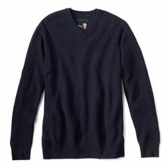 Orvis Sweaters | Merino Piqué V-Neck Sweater True Navy - Men