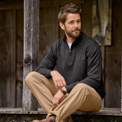 Orvis Sweaters | Merino Wool 1/4-Zip Sweater 2.0 Charcoal - Men
