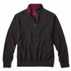 Orvis Sweaters | Merino Wool 1/4-Zip Sweater 2.0 Charcoal - Men