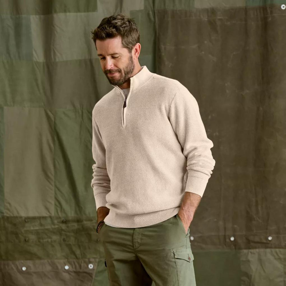 Orvis Sweaters | Sun-Faded 1/4-Zip Sweater Shiitake - Men