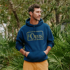 Orvis Sweatshirts | Bent Rod Badge Hoodie True Navy - Men