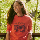 Orvis Sweatshirts | Women's Montana Morning® Logo Crewneck Sweatshirt Papaya - Women