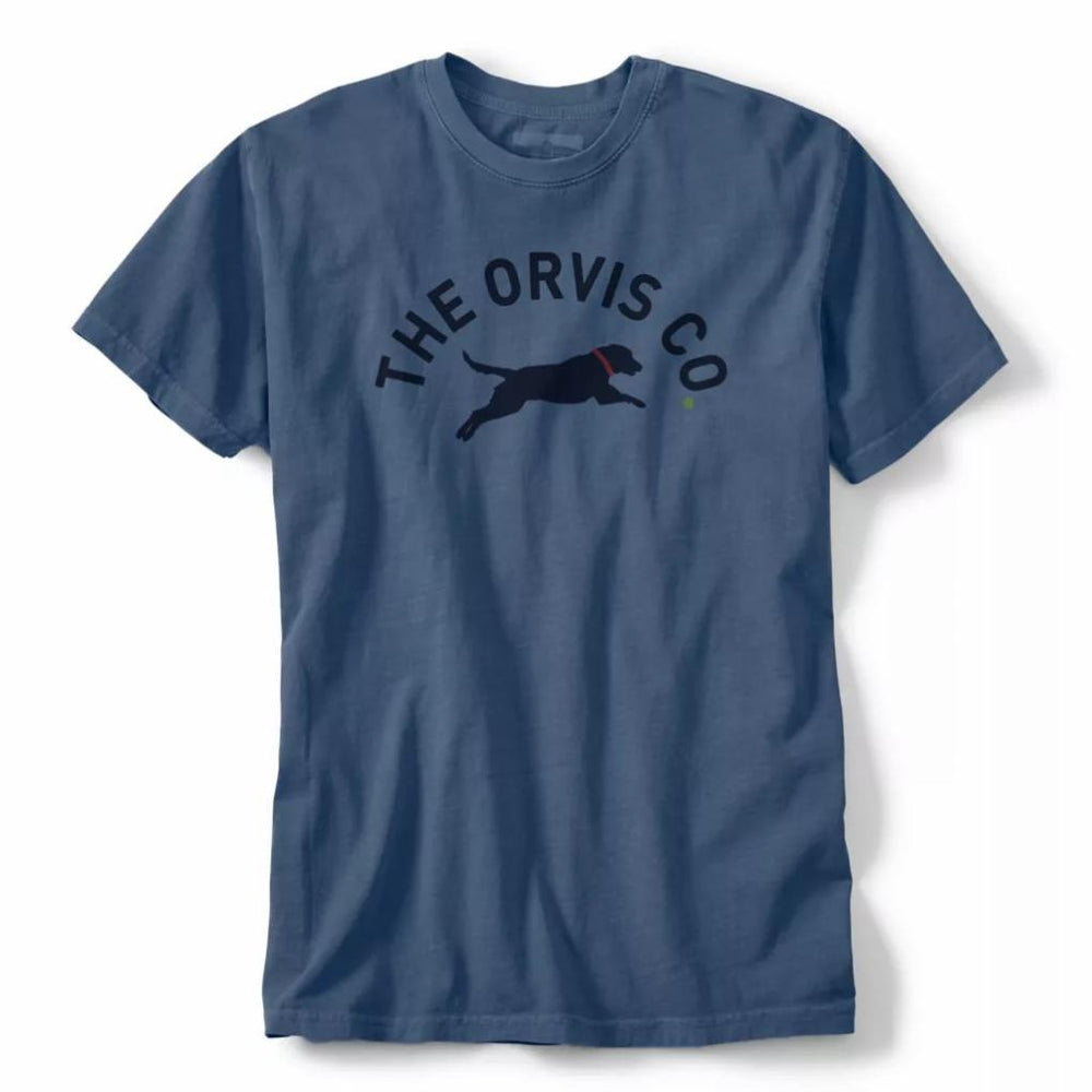 Orvis T-Shirts | Jumping Dog T-Shirt Indigo - Men