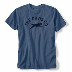 Orvis T-Shirts | Jumping Dog T-Shirt Indigo - Men