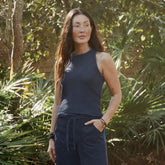 Orvis Tees | Ribbed Tank True Navy - Women